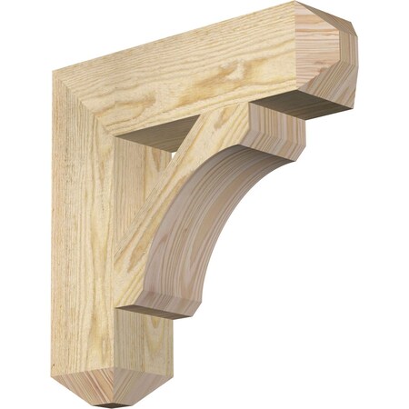 Ekena Millwork Legacy Craftsman Rough Sawn Bracket, Douglas Fir, 4"W x 16"D x 16"H BKT04X16X16LEC04RDF